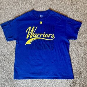 Golden State Warriors NBA Basketball T Shirt - Men's XL -  Blue / Yellow